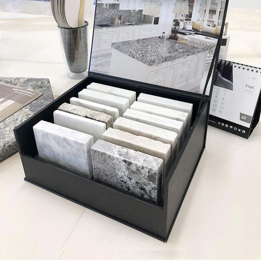 Sample box solutions for stone and marble samples